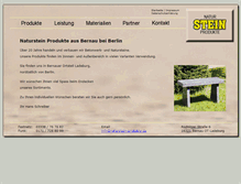 Tablet Screenshot of naturstein-produkte.de